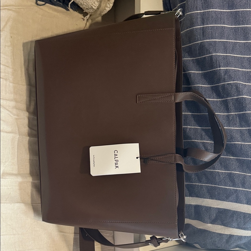 Calpak Dark Brown Laptop/Travel Bag - NWT